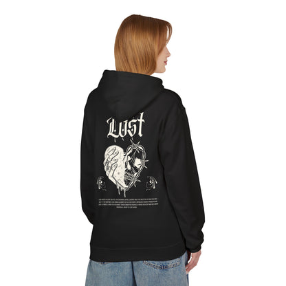 Unisex 'Lost' Heart Fleece Hoodie