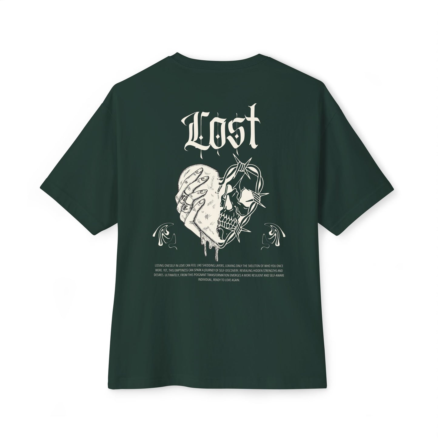 Unisex 'Lost' Heart Oversized Tee