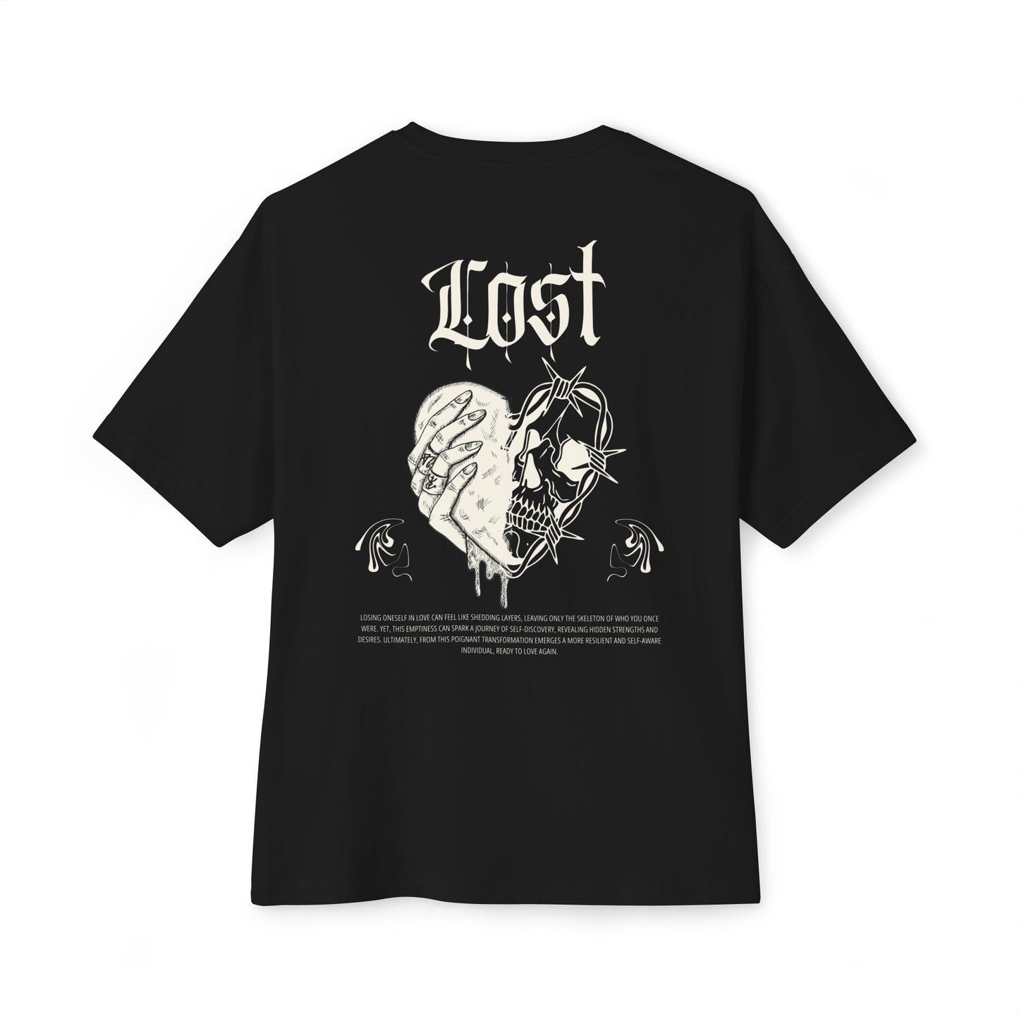 Unisex 'Lost' Heart Oversized Tee