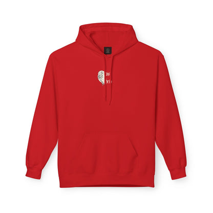 Unisex 'Lost' Heart Fleece Hoodie